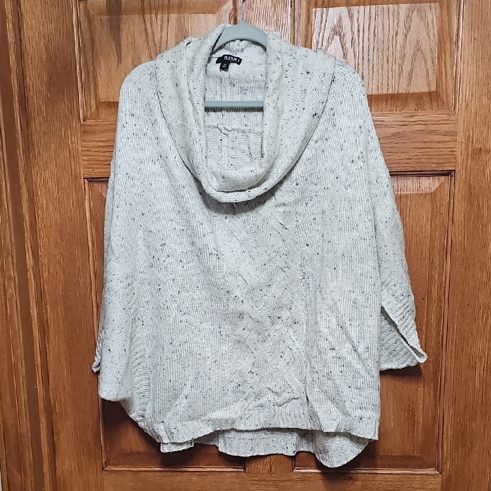 a.n.a White Cowl Neck Sweater Relaxed Fit